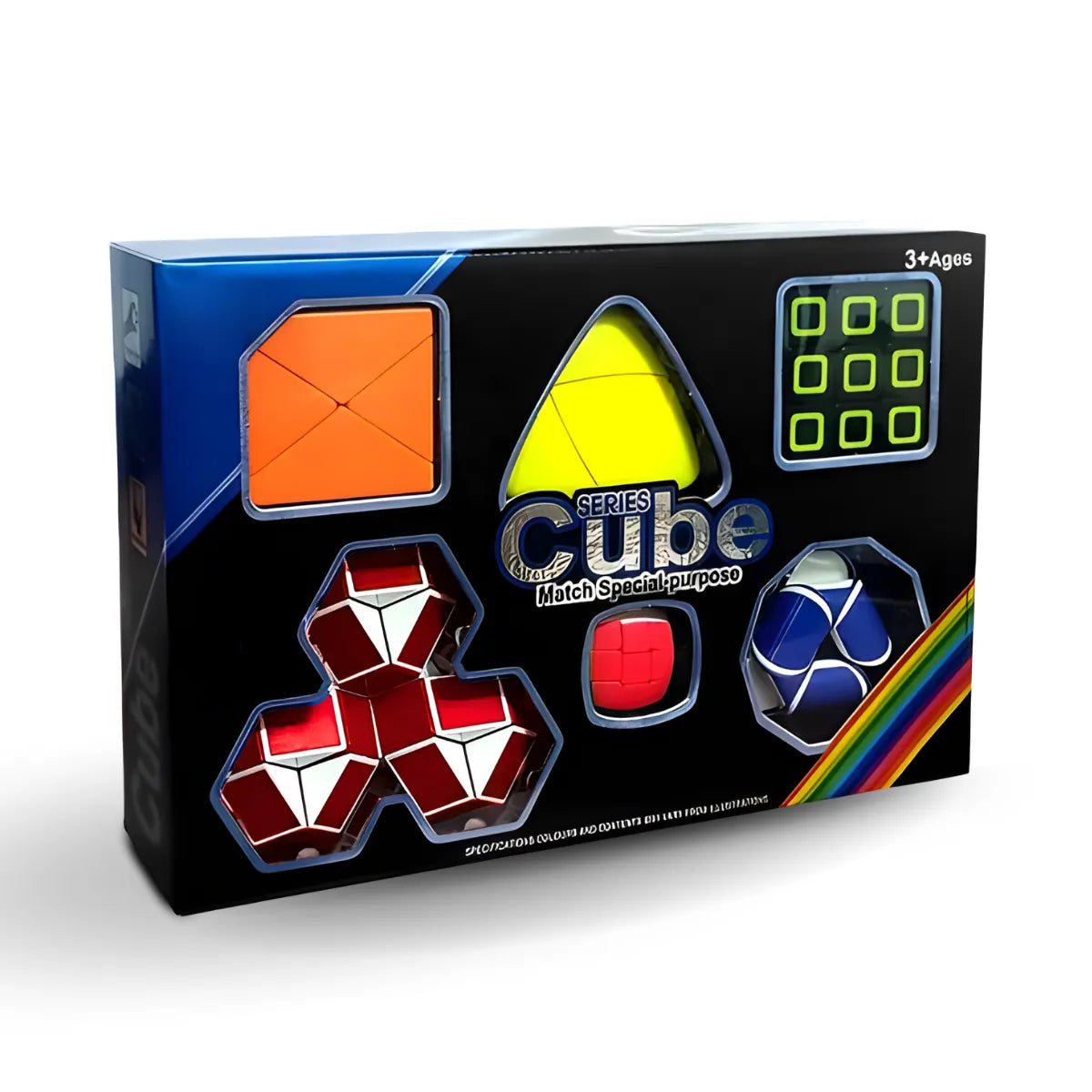 Kit Serie 6 Cubo Mágico Profissional Brinquedo
