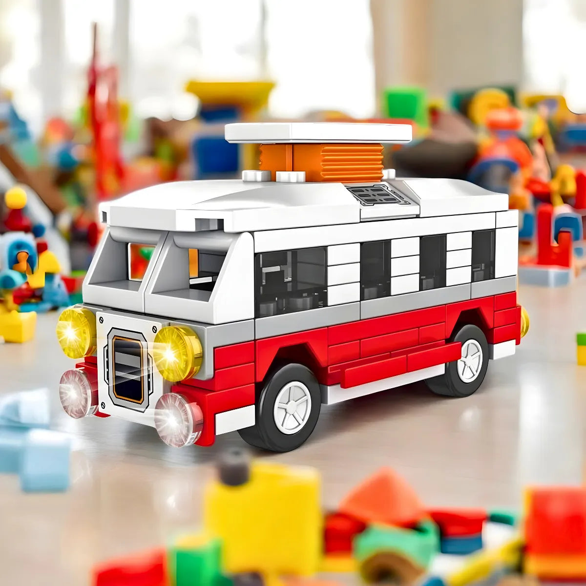 Brinquedo Blocos de Construção Bondinho