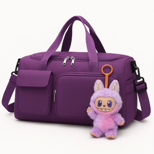 Bolsa de academia com Chaveiro Monster V3  - Roxa