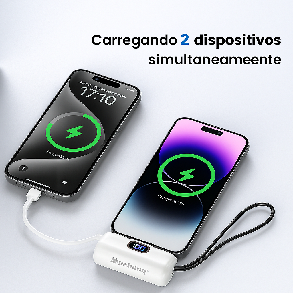 Carregador portátil 5000mAh - VERDE