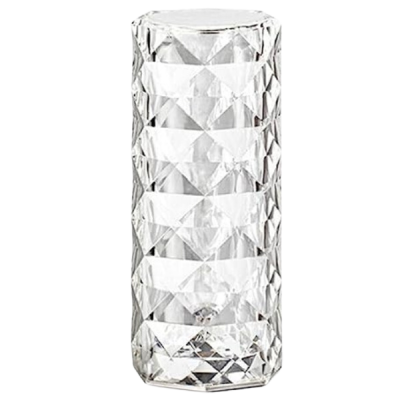 Abajur de mesa de cristal com controle de toque, luz noturna