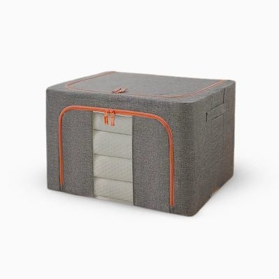 Caixa Organizadora De Roupas Multiuso Dobrável - CINZA